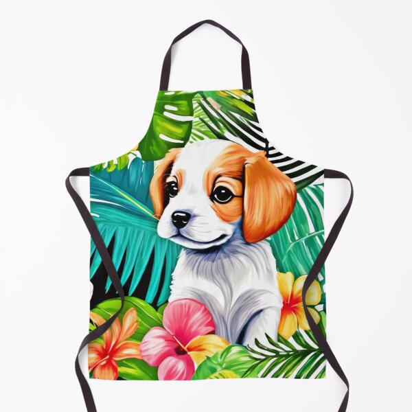 Item preview, Island Puppy: Floral Friend designed and sold by Health And Fitness Posts e-Store.