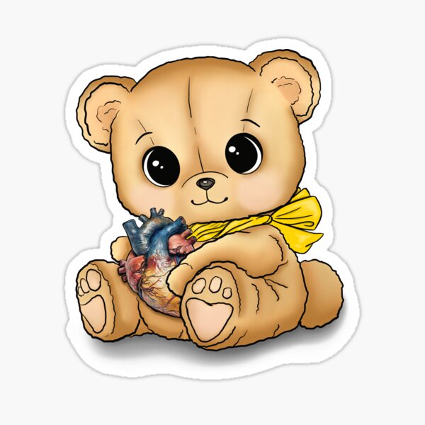 Item preview, Teddy Bear has your heart  designed and sold by FoolioArtStudio.