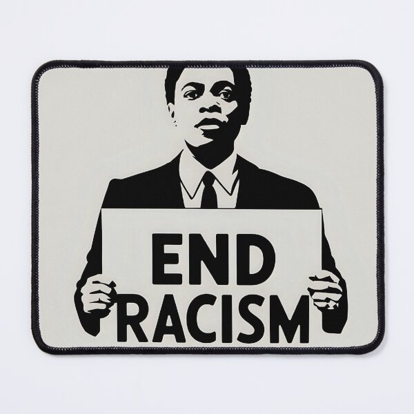 Item preview, Minimalist 1960s Civil Rights Activist – A Symbol of Strength designed and sold by AI-Syn-Pro.