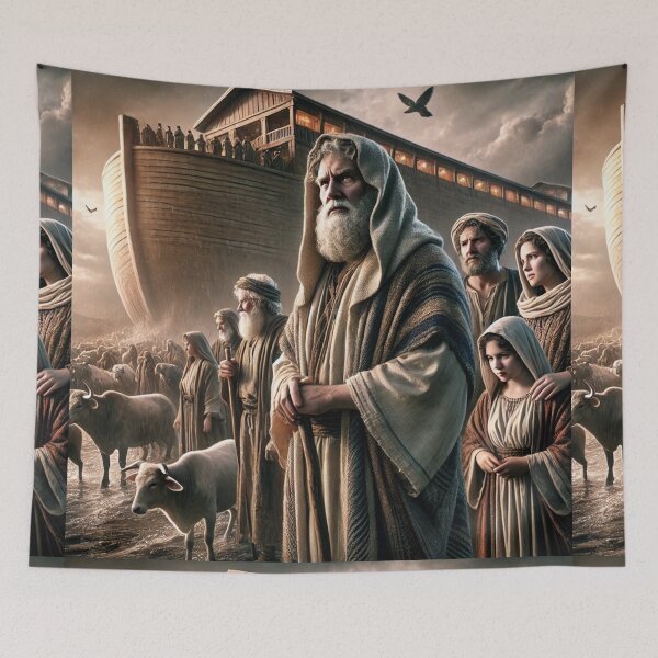 Item preview, "Come Thou and All Thy House into the Ark" – The Divine Command to Noah Verse: Genesis 7:1 (KJV) designed and sold by Meta2Physical.