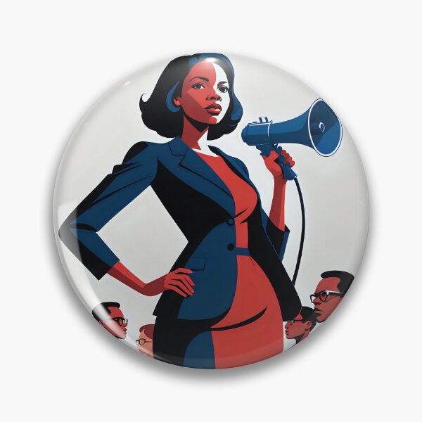 Item preview, Copy of Minimalist 1960s Civil Rights Activist – A Symbol of Strength designed and sold by AI-Syn-Pro.