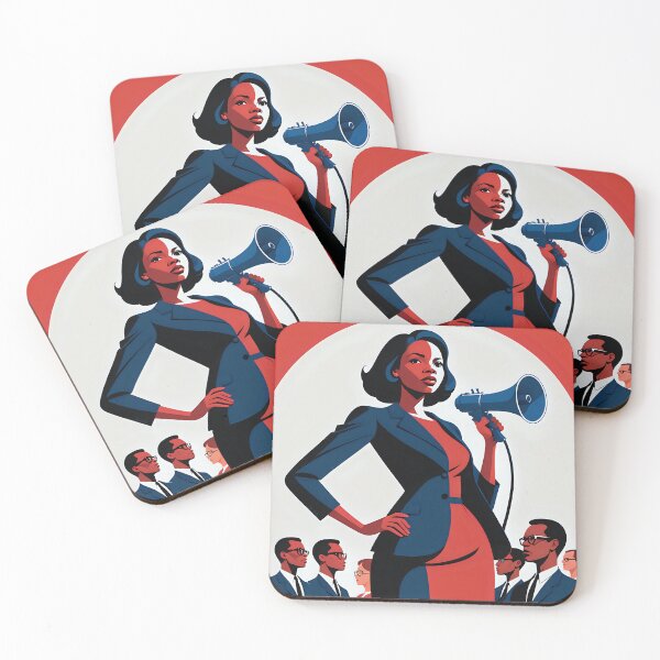 Item preview, Copy of Minimalist 1960s Civil Rights Activist – A Symbol of Strength designed and sold by AI-Syn-Pro.