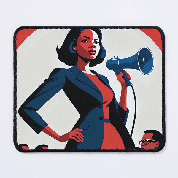 Item preview, Copy of Minimalist 1960s Civil Rights Activist – A Symbol of Strength designed and sold by AI-Syn-Pro.