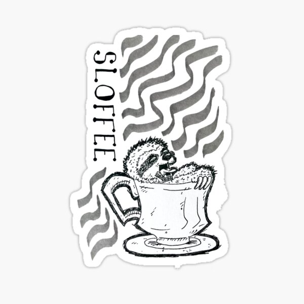 Vista previa del artículo con la obra «Café Punimal: Sloffee», diseñado y vendido por iamwafflesaurus.