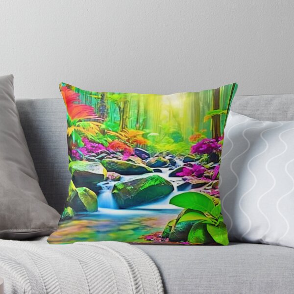 Item preview, Rainforest River: Vivid Scene designed and sold by Health And Fitness Posts e-Store.