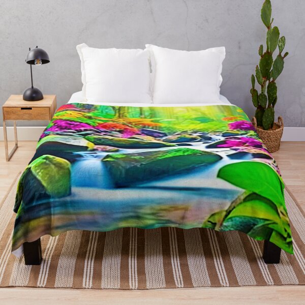 Item preview, Rainforest River: Vivid Scene designed and sold by Health And Fitness Posts e-Store.