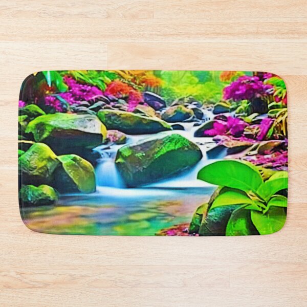 Item preview, Rainforest River: Vivid Scene designed and sold by Health And Fitness Posts e-Store.