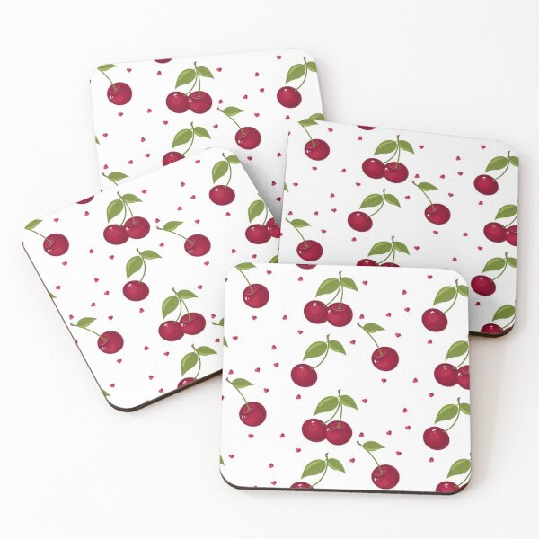 Item preview, Cute Cherry Pattern – Aesthetic Fruit Design designed and sold by Radiant abstract studio.
