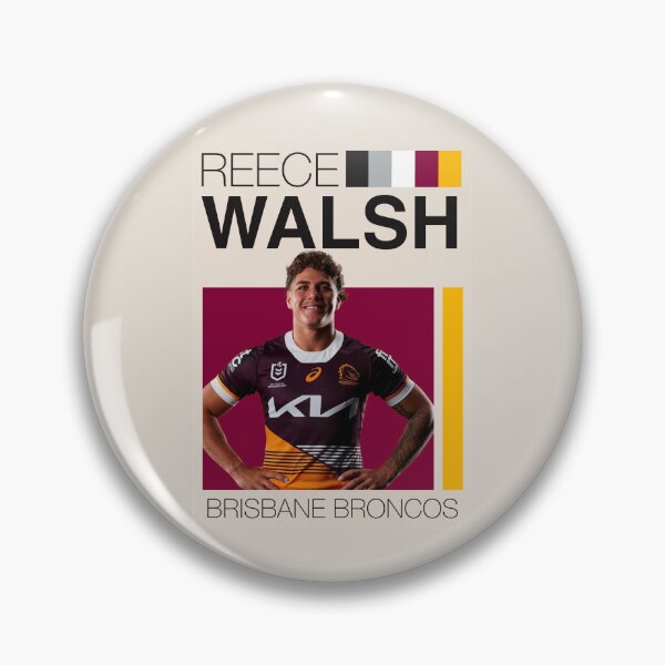 Item preview, Brisbane Broncos NRL Reece Walsh Poster - Maroon and Gold Design  designed and sold by Vibes To VIsual.
