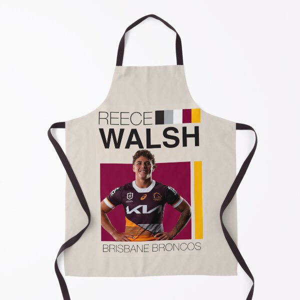 Item preview, Brisbane Broncos NRL Reece Walsh Poster - Maroon and Gold Design designed and sold by Vibes To VIsual.