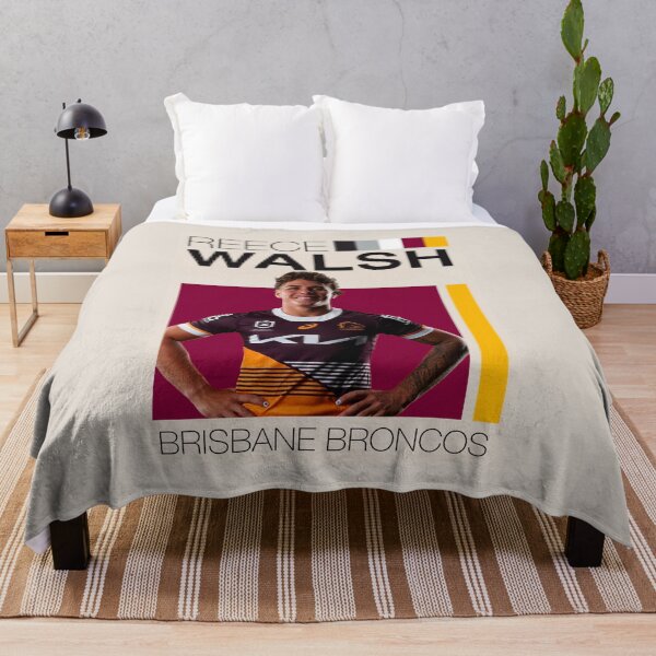 Item preview, Brisbane Broncos NRL Reece Walsh Poster - Maroon and Gold Design designed and sold by Vibes To VIsual.