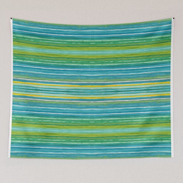 Item preview, sea stripes mirror duplicate 25 designed and sold by Hayley Holliday.