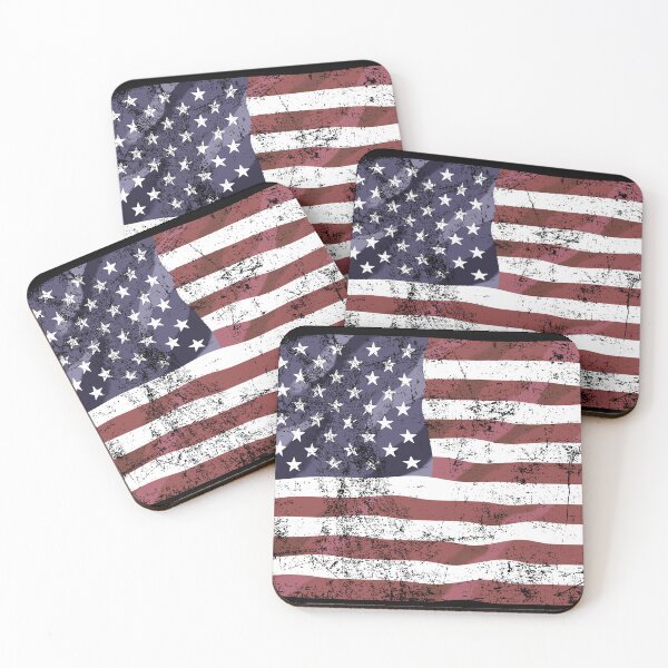 Item preview, Tattered Vintage American Flag | Distressed Patriotic USA Art designed and sold by Phat Dog Designs .
