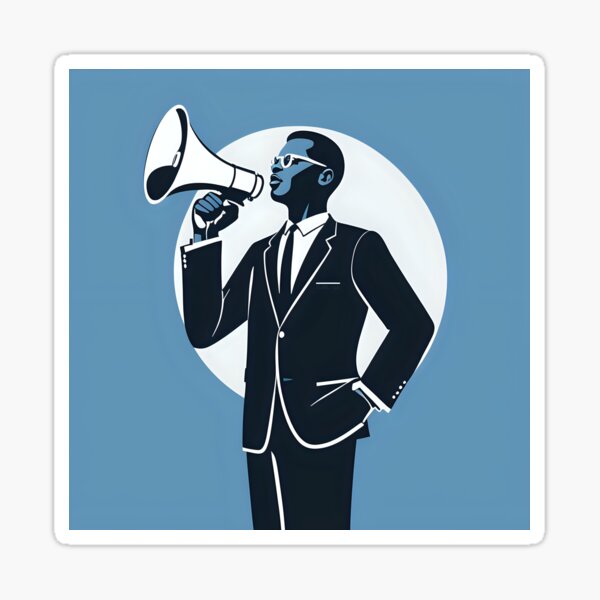 Item preview, Copy of Copy of Minimalist 1960s Civil Rights Activist – A Symbol of Strength designed and sold by AI-Syn-Pro.