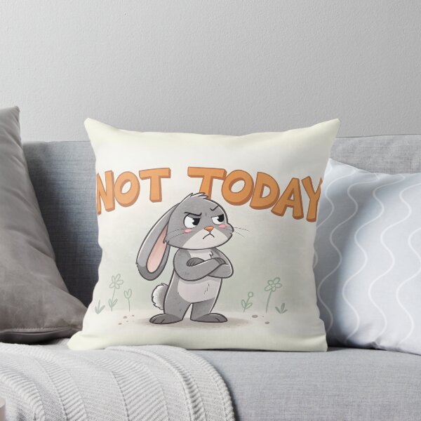 Item preview, Not Today, Bunny designed and sold by HoneyNutCrisis.