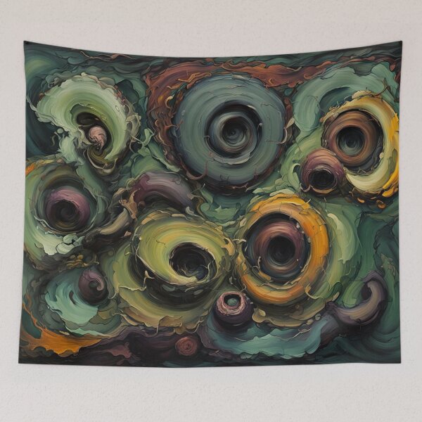 Item preview, Grimey Swirls, Abstract Art, Oil Painting, Weird designed and sold by Burn-Ego.