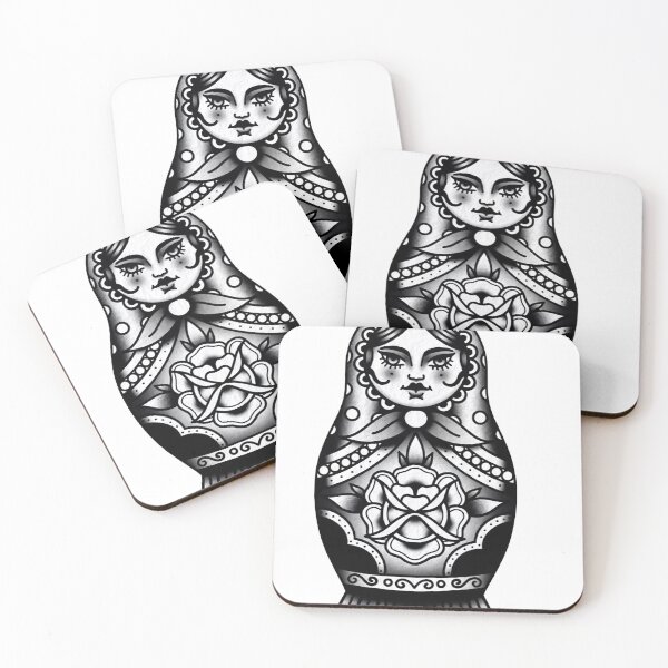 Item preview, Russian Doll Tattoo designed and sold by Waters of Eden.