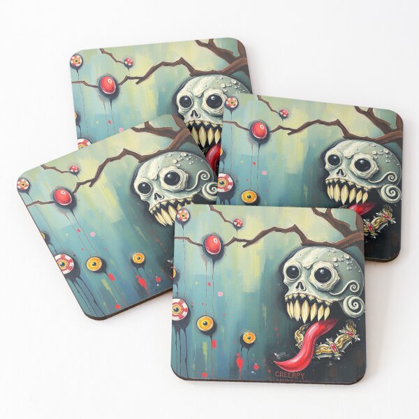 Item preview, Scary Skull,  Abstract Art, Oil Painting, Dark designed and sold by Burn-Ego.