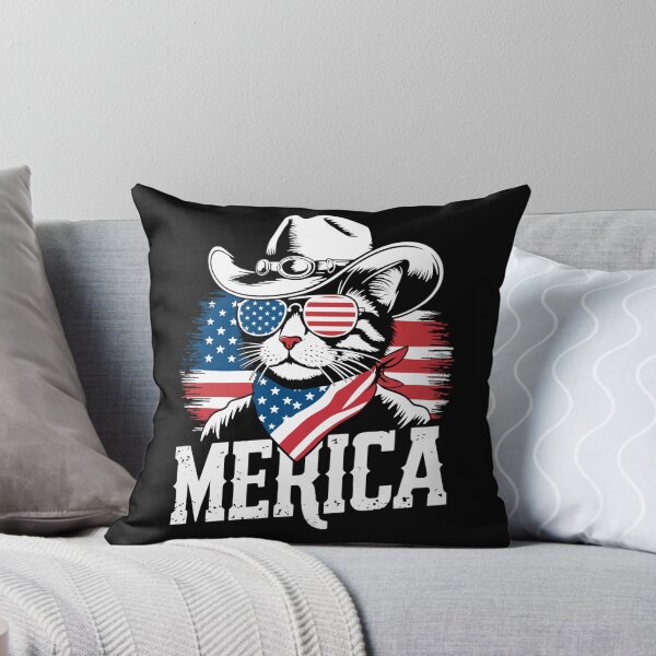 Item preview, USA 'Merica Cat 4th of July Men Women Kids Funny Patriotic designed and sold by tigger shop.
