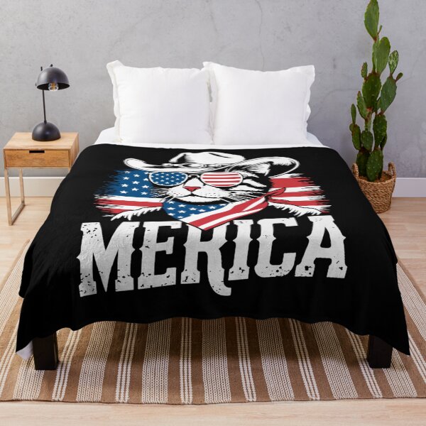 Item preview, USA 'Merica Cat 4th of July Men Women Kids Funny Patriotic designed and sold by tigger shop.