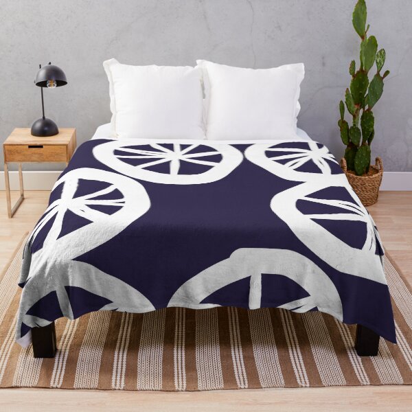 Item preview, Modern Abstract Minimalist Geometric Pattern in American Blue and White designed and sold by Deutschic.
