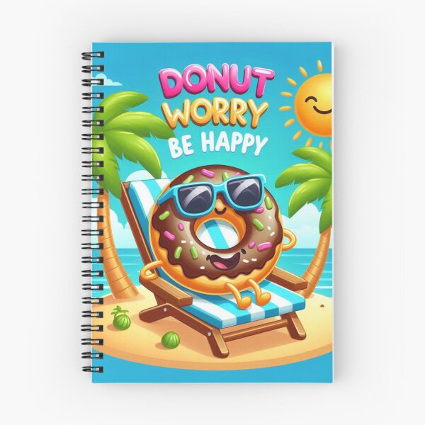 Item preview, Donut worry, be happy designed and sold by ArboretumFinds.