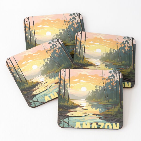 Item preview, Amazon River South America Travel Poster Wall Decor  designed and sold by GTwoThree.