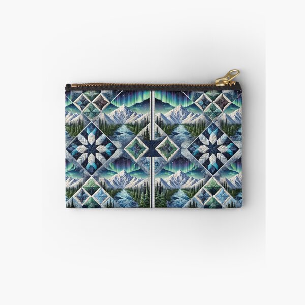 Item preview, Aurora Wilderness Quilt: Seamless Alaska-Inspired Pattern designed and sold by Meta2Physical.