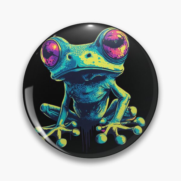 Item preview,  Fluorescent Monster Frog designed and sold by Mystic Wild Studio.