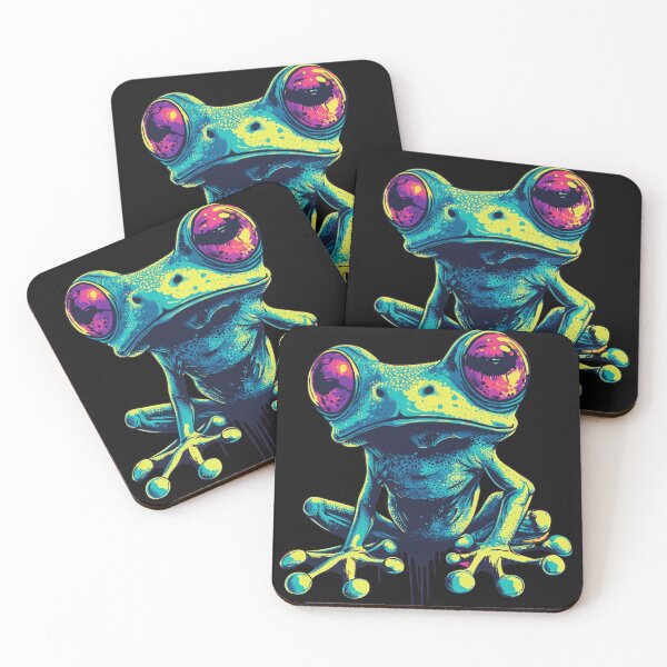Item preview,  Fluorescent Monster Frog designed and sold by Mystic Wild Studio.