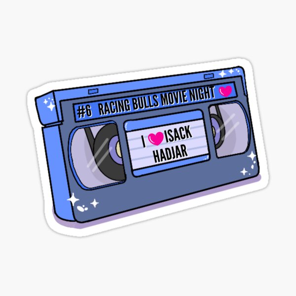 Vista previa del artículo con la obra «Pegatina de F1 de Isack Hadjar», diseñado y vendido por Gumidriver.