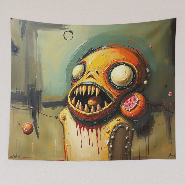 Item preview, Scary Chair, Abstract Art, Oil Painting, Dark designed and sold by Burn-Ego.