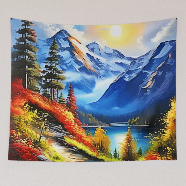 Item preview, Mountain Lake: Scenic View designed and sold by Health And Fitness Posts e-Store.