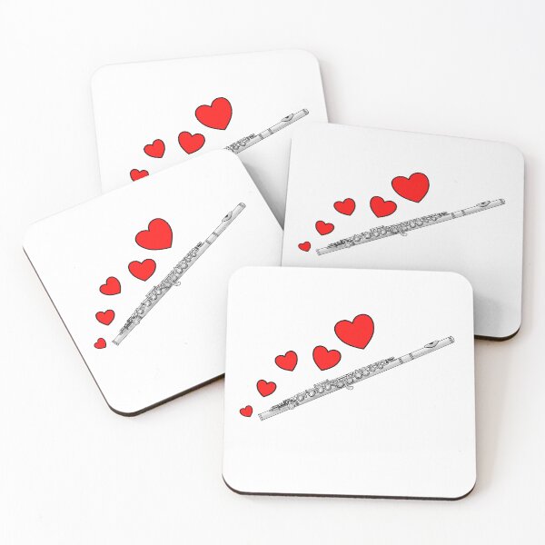 Item preview, Valentines Day Flute Player Flutist Anniversary Wedding Musician designed and sold by doodlerob.