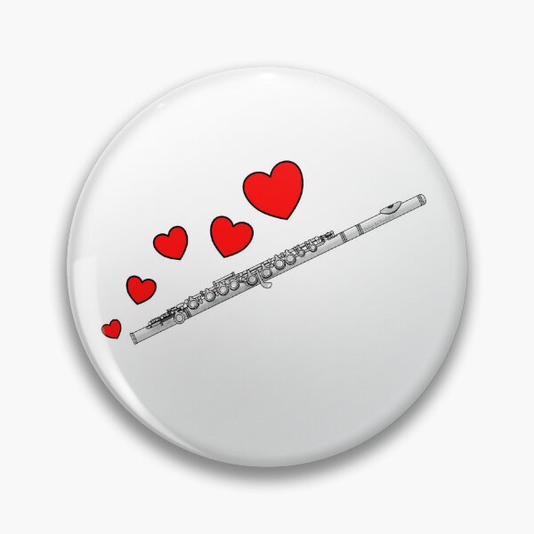 Item preview, Valentines Day Flute Player Flutist Anniversary Wedding Musician designed and sold by doodlerob.