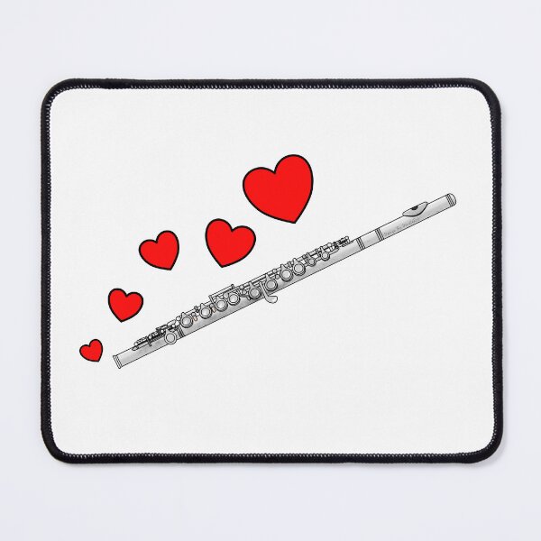 Item preview, Valentines Day Flute Player Flutist Anniversary Wedding Musician designed and sold by doodlerob.