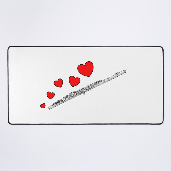 Item preview, Valentines Day Flute Player Flutist Anniversary Wedding Musician designed and sold by doodlerob.