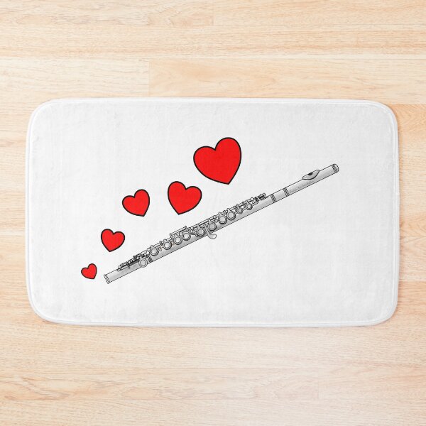 Item preview, Valentines Day Flute Player Flutist Anniversary Wedding Musician designed and sold by doodlerob.