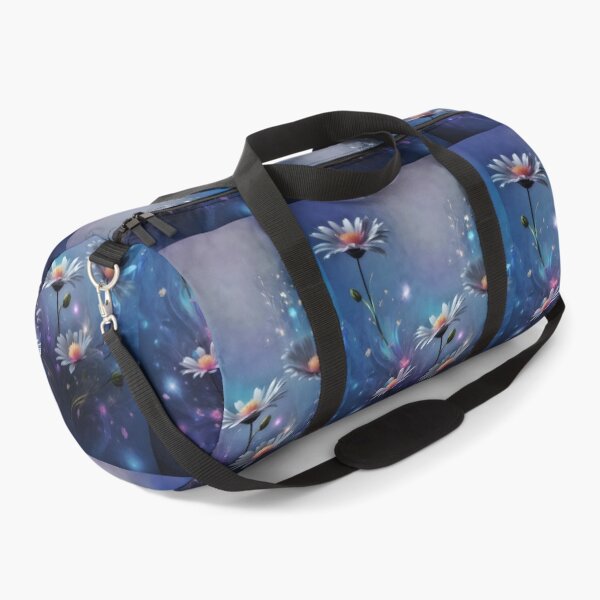 Item preview, “Magical Cosmic Flowers – Enchanting Fantasy Floral Art in Blue and Purple” designed and sold by Freestyle Designs.