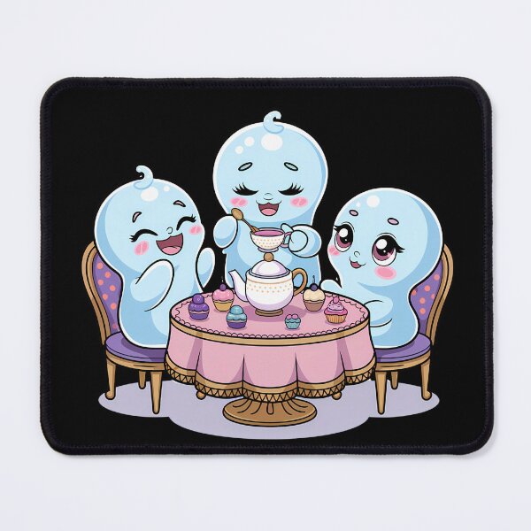 Item preview, Cute ghosts at a magical tea party designed and sold by ATOTI.