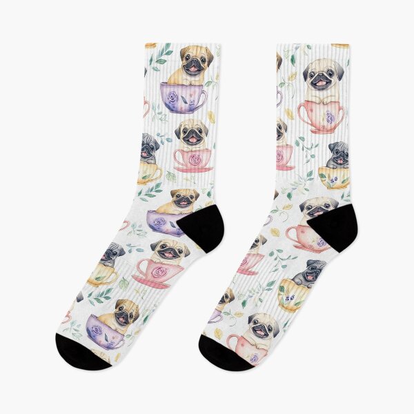 Item preview, Teacup Pugs Throw Blanket designed and sold by candiscamera.