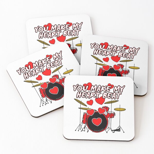 Item preview, Valentines Day Drums Drummer Anniversary Wedding Musician designed and sold by doodlerob.