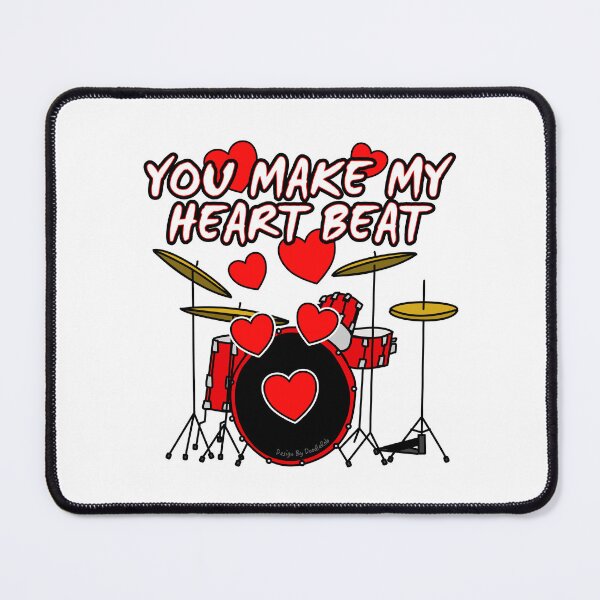 Item preview, Valentines Day Drums Drummer Anniversary Wedding Musician designed and sold by doodlerob.