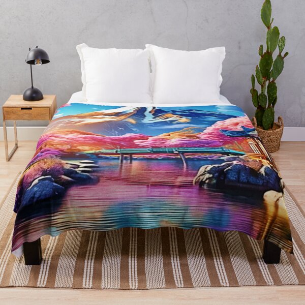 Item preview, Sakura Mountain: Spring Scene designed and sold by Health And Fitness Posts e-Store.