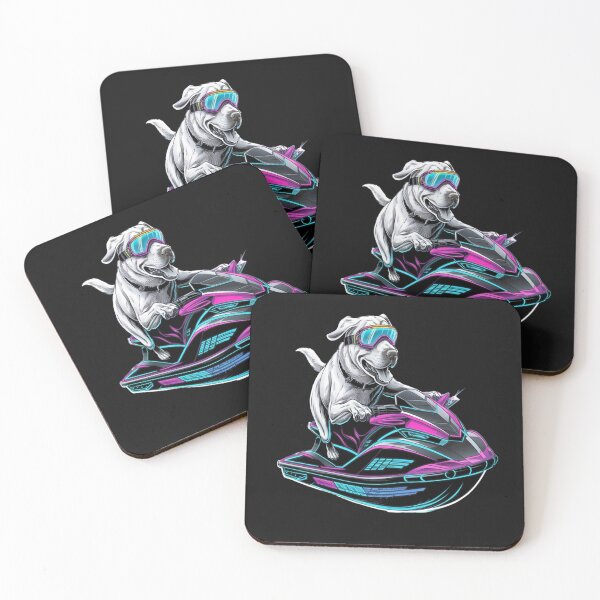 Item preview,  Neon Labrador Jet Ski Adventure – Ride the Waves in Style! designed and sold by Petpixy.