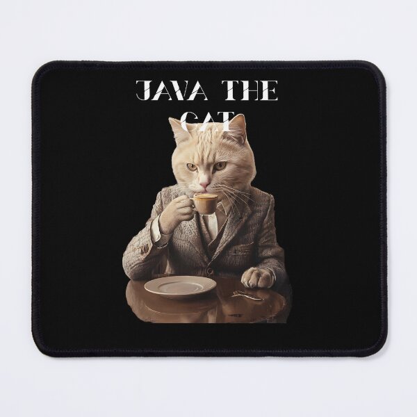 Item preview, Java the cat (White text) designed and sold by Tees16.