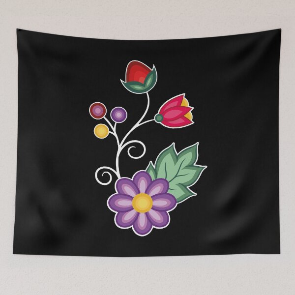 Item preview, Ojibwe Floral With Wildflowers Strawberries  designed and sold by YalenArt.