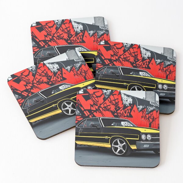 Item preview, Urban Chevelle: Classic Muscle Meets Street Art Wall Print designed and sold by Piston & Palette.