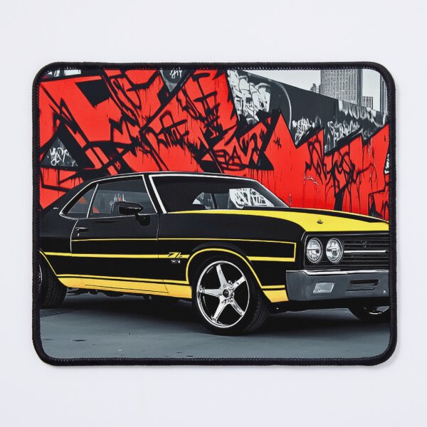Item preview, Urban Chevelle: Classic Muscle Meets Street Art Wall Print designed and sold by Piston & Palette.
