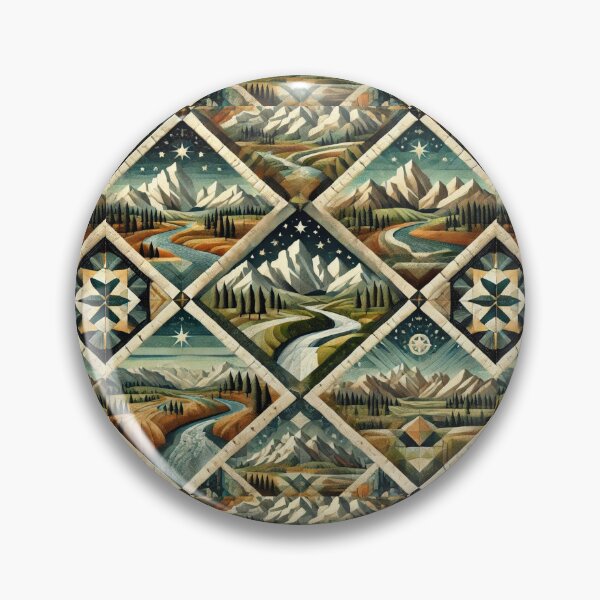 Item preview, Big Sky Country Quilt: Seamless Montana-Inspired Pattern designed and sold by Meta2Physical.